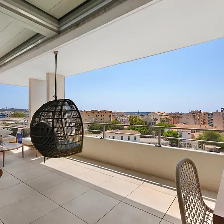 Le 701, Climatise, Toit Terrasse Vue Mer, Parking * 昂蒂布