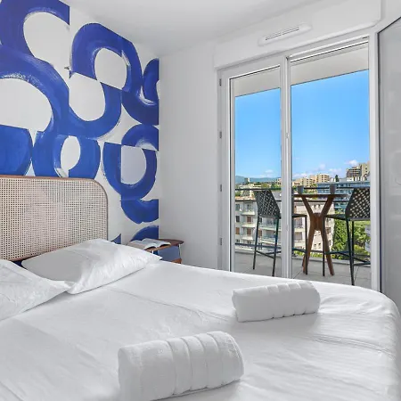 Duplex Elegante Vista Panoramica 360 Juan-les-pins شقة