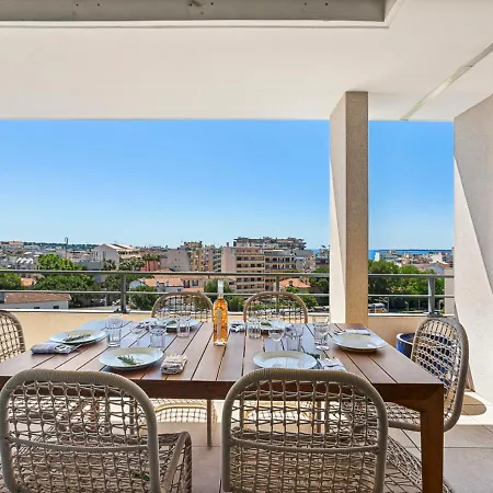 Duplex Elegante Vista Panoramica 360 Juan-les-pins * Antibes