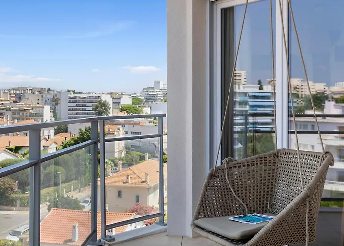 Le 701, Climatise, Toit Terrasse Vue Mer, Parking 公寓 昂蒂布