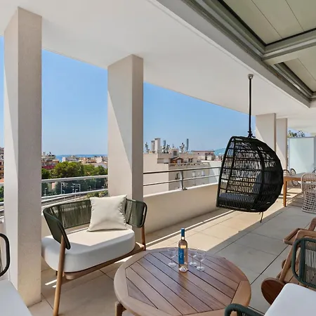 Le 701, Climatise, Toit Terrasse Vue Mer, Parking 昂蒂布