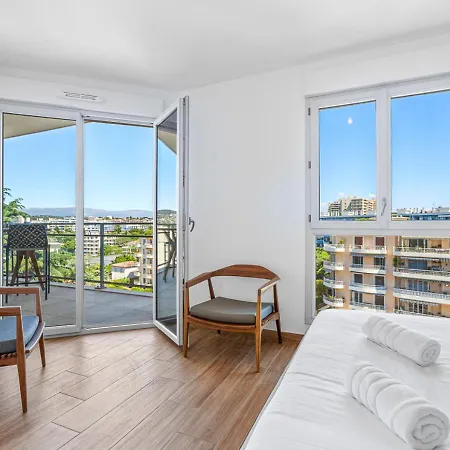 Duplex Elegante Vista Panoramica 360 Juan-les-pins Apartment
